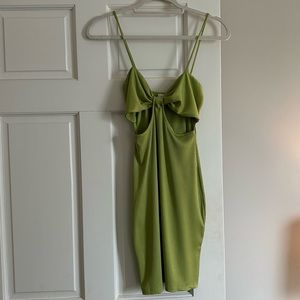 Green cut out dress - Princess Polly